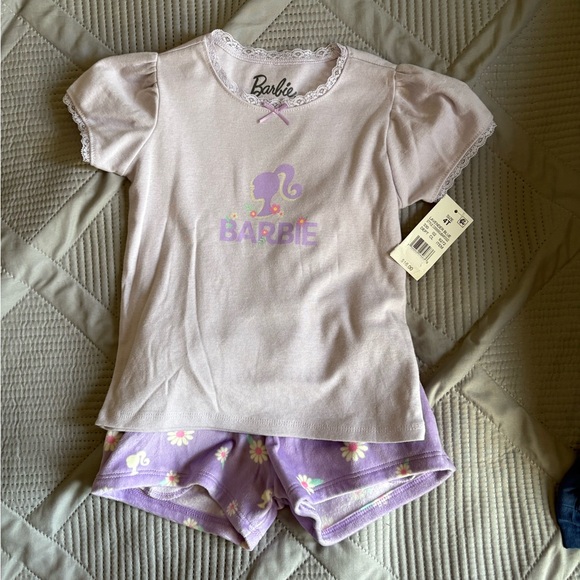 Barbie Lavender Kids Pajama Set - Picture 2 of 3